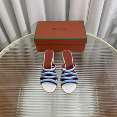 LP SPRIGHTLY CHARMS MID-SANDAL SKY CALFSKIN