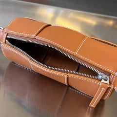 SMALL CYLINDER CASSETTE 21 IN RAW SIENNA CALFSKIN