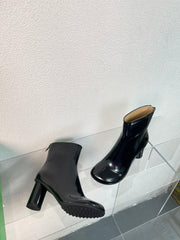 ATOMIC ANKLE BOOT IN BLACK CALFSKIN 75 MM
