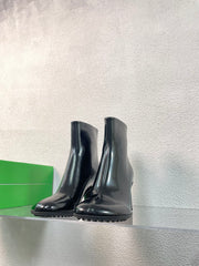 ATOMIC ANKLE BOOT IN BLACK CALFSKIN 75 MM