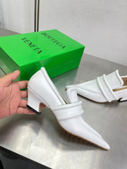 HIGH PUMP 35 MM IN WHITE CALFSKIN