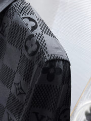 LV LONG-SLEEVED SHIRT IN BLACK DAMIER COTTON 238803