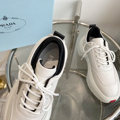 PRA THICK-SOLE SNEAKERS IN CALFSKIN