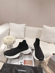 BALENCIAGA 25S SPEED TRAINER SNEAKERS 55 MM IN BLACK KNIT STYLE 5