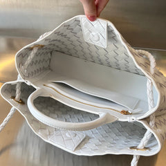 SMALL ANDIAMO 29 IN WHITE LAMBSKIN