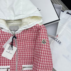 MONCLER 25S TWEED DOWN HOODED JACKET 255