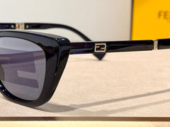 FOLDABLE FF DIAMONDS CAT-EYE SUNGLASSES 548844 IN ACETATE