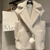 MAX MARA 25S SLEEVELESS TEDDY VEST 00550