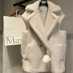 MAX MARA 25S SLEEVELESS TEDDY VEST 00550
