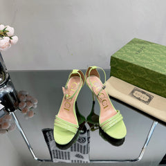 GG 105 HIGH HEEL SANDAL LIME LAMBSKIN