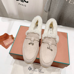 LP SUMMER CHARMS WALK LOAFERS CREAMY WHITE FLEECE