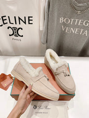 LP SUMMER CHARMS WALK LOAFERS CREAMY WHITE FLEECE