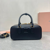 ARCADIE BAG 27 IN BLACK SHINY CALFSKIN