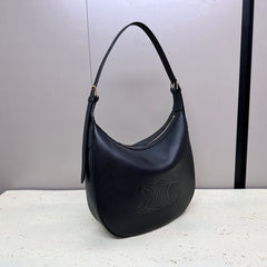 MEDIUM 30 HELOÏSE BAG CUIR TRIOMPHE IN BLACK SUPPLE CALFSKIN