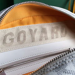 SAINT JEANNE BAG 35 IN WHITE GOYARDINE CANVAS AND CALFSKIN