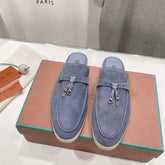 LP CHARMS WALK BABOUCHE LOAFERS CERULEAN SUEDE