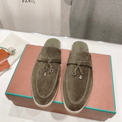 LP CHARMS WALK BABOUCHE LOAFERS CEDAR SUEDE