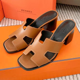 HELIA 60 SANDAL IN BRONZE BROWN CALFSKIN