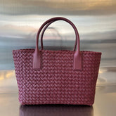 SMALL CABAT 32 IN BURGUNDY RED LAMBSKIN