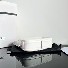 MINI SOFT 19 CALFSKIN HANDBAG WHITE