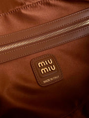 BEAU BAG 34 IN CARAMEL BROWN LEATHER