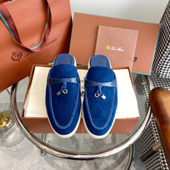 LP CHARMS WALK BABOUCHE LOAFERS NAVY SUEDE