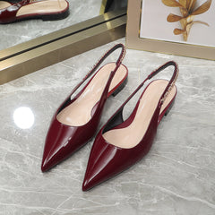 GG Signoria Ballet Flat red wine