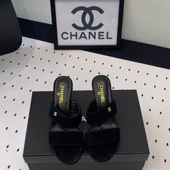 MULES black LAMBSKIN