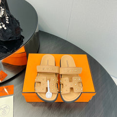 CHYPRE SANDAL LIGHT ORANGE CALFSKIN SPECIAL