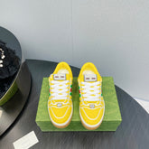 GG Screener With Web Neoprene Low Top Sneakers Yellow