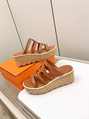 ISABELLA 30 SANDAL IN BRONZE BROWN CALFSKIN