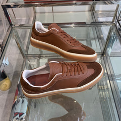 LP TENNIS WALK SNEAKERS BROWN AND CHOCOLATE CALFSKIN
