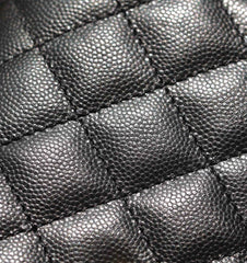 CHANEL 25S FLAP BAG 24 CM IN BLACK LAMBSKIN WITH GOLD HARDWARE