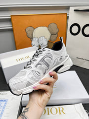 CD CHRONO SNEAKERS IN WHITE AND BLACK MESH