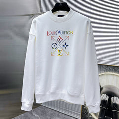 LV SWEATER IN WHITE COTTON 238811