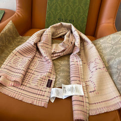 GUCCI 25S SCARF 180 IN WOOL 636369