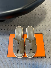 EZE SANDAL PLATFORM 85 MM IN WOOD BROWN SUEDE