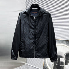 LV WINDBREAKER BLACK MONOGRAM 238808