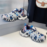 3XL EXTREME LACE SNEAKER BLUE MIX PINK SILVER AND RED