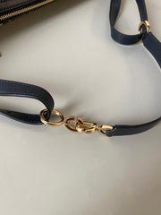 LARGE D-JOURNEY SHOULDER BAG 33 IN BLACK MONOGRAM OBLIQUE JACQUARD