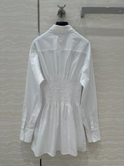 PRADA PREMIUM SHIRT DRESS WITH WAISTED DESIGN 276300