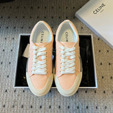 TRAINER LOW LACE-UP SNEAKER IN LIGHT ORANGE CANVAS