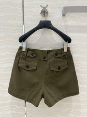 PRADA FASHION MOSS GREEN SHORTS 263938