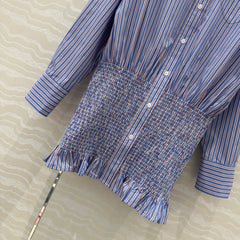 PRADA PREMIUM SHIRT DRESS WITH HIP-HUGGING DESIGN 276305
