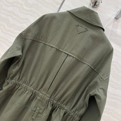 PRADA MOSS GREEN LONG COAT