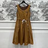 MIU 25S VEST DRESS GREY IN NYLON 263148