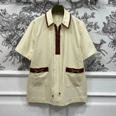 GUCCI 25S NEW STYLE SHORT SLEEVE LAPEL DRESS 262936