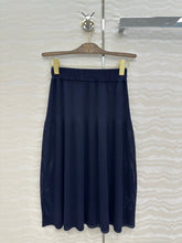 LP NAVY BLUE KNIT MIDI SKIRT