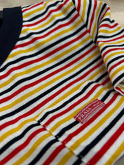 STRIPED CREW NECK TEE 25S IN COTTON 266086