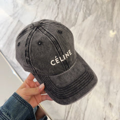 BASEBALL CAP MODEL 650042 IN WASHED BLACK DENIM